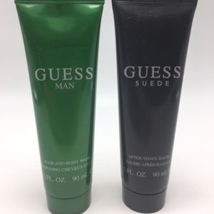 Guess Suede After Shave Balm & Man Hair  Body Wash